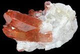 Natural, Red Quartz Crystal Cluster - Morocco #101021-1